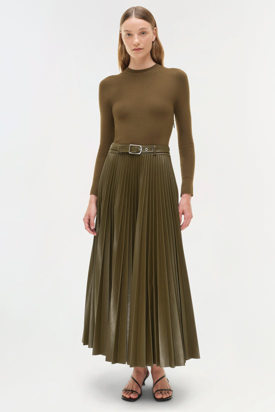 Abilene Knit Combo Midi Dress