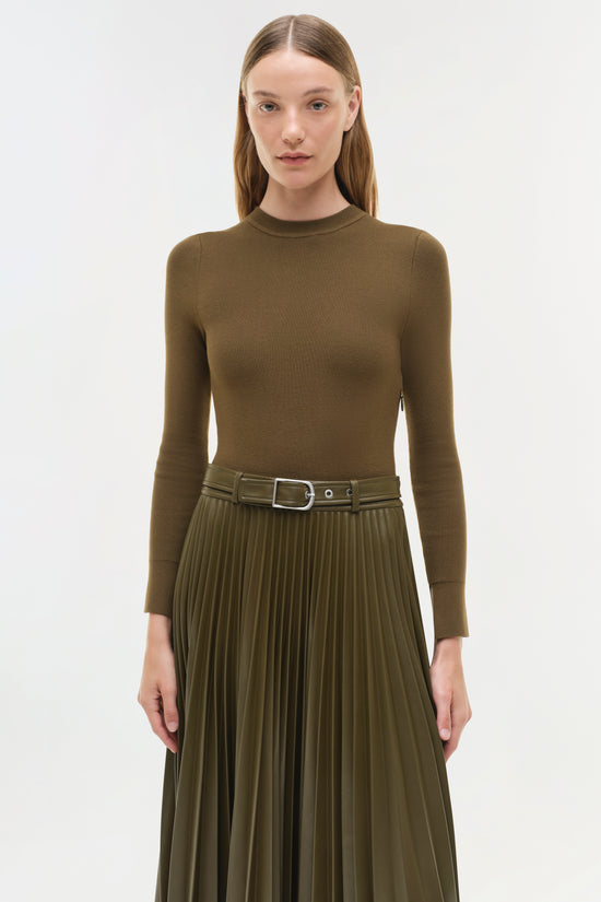 Abilene Knit Combo Midi Dress