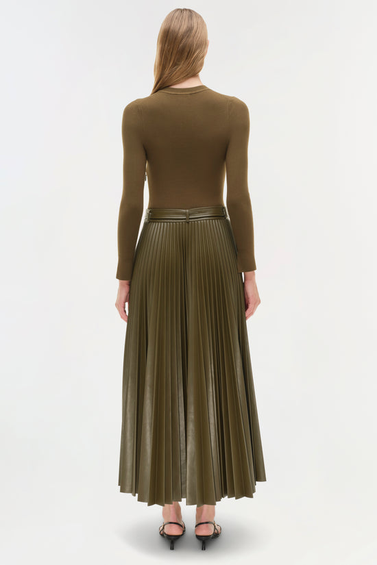 Abilene Knit Combo Midi Dress