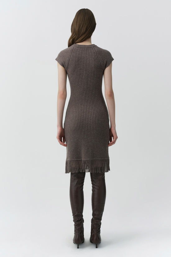 Margot Knit Fringe Mini Dress