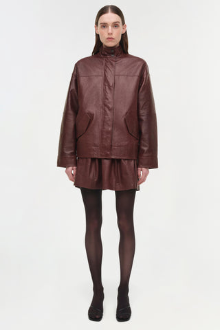 Bryar Leather Mini Skirt