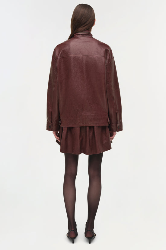 Bryar Leather Mini Skirt