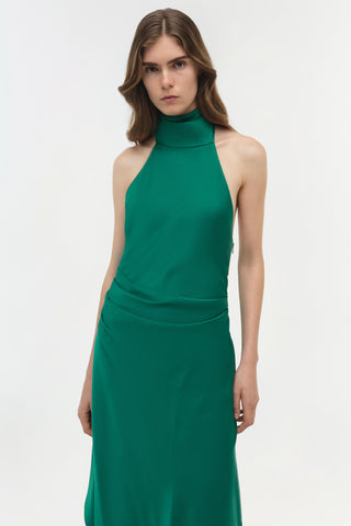 Monica Satin Midi Dress