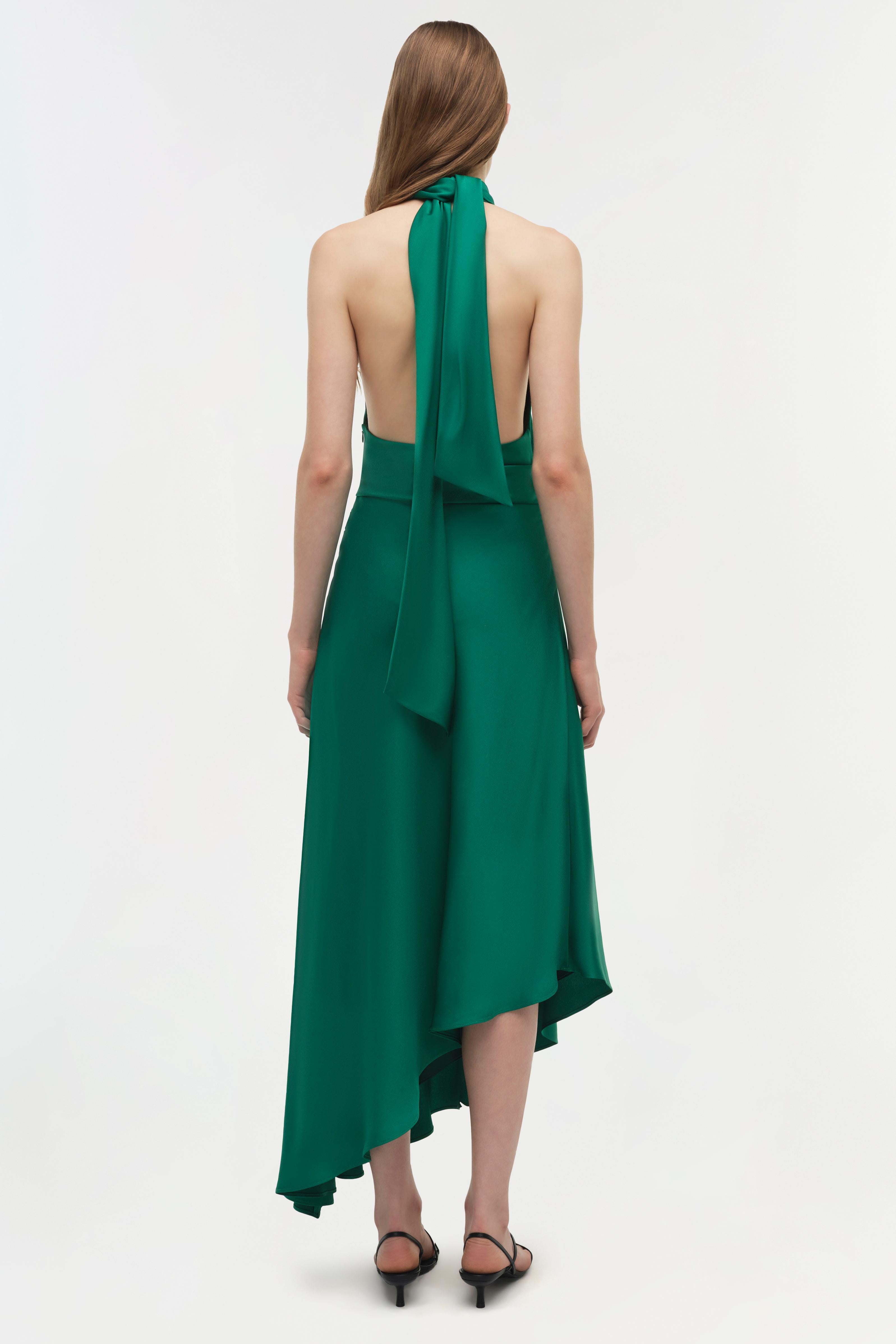 Monica Satin Midi Dress SIMKHAI Monica Satin Midi Dress SIMKHAI