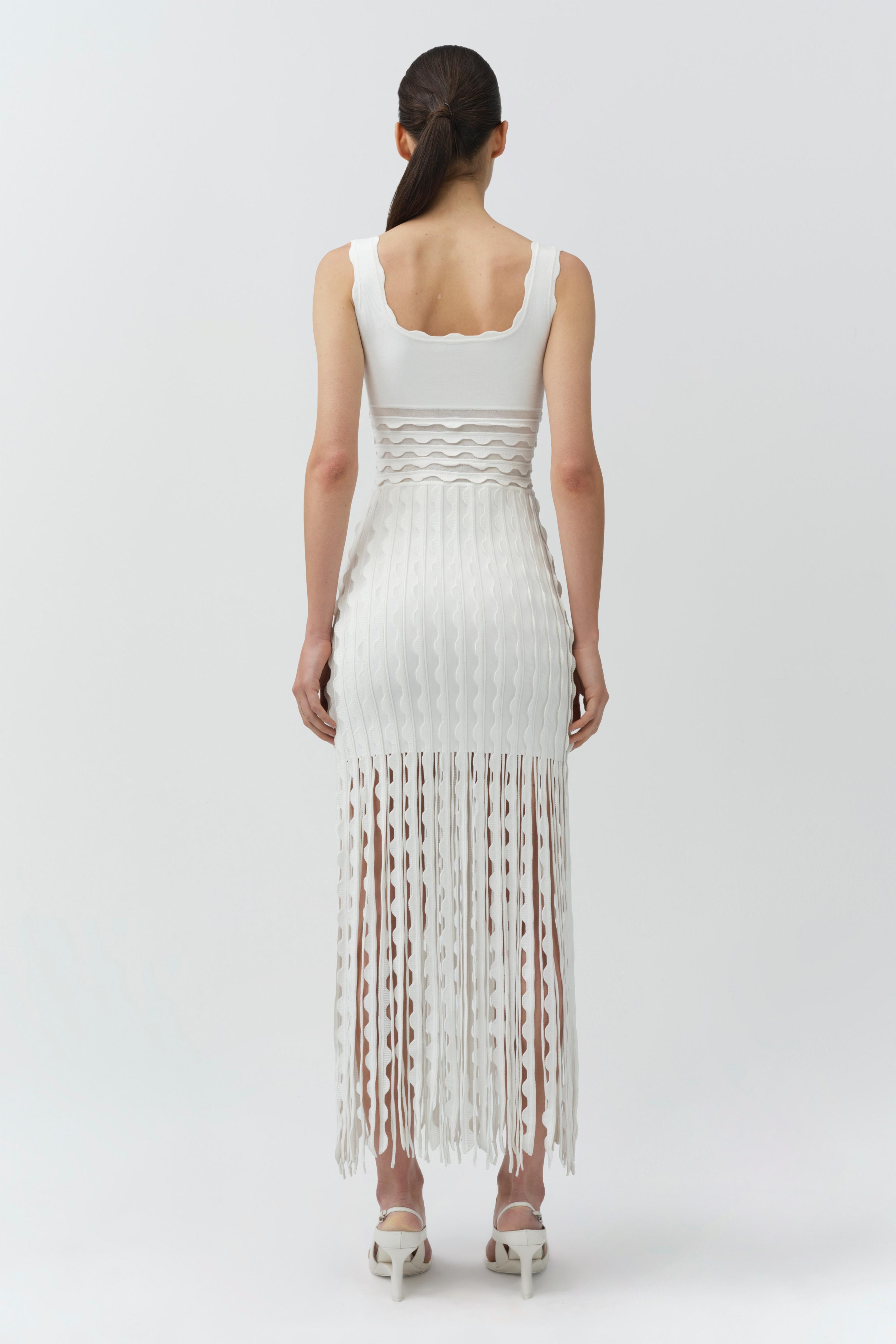 Brionne Scalloped Knit Midi Dress Brionne Scalloped Knit Midi Dress