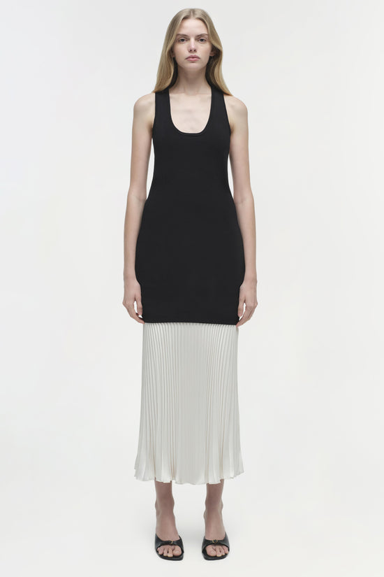 Zaden Knit Combo Midi Dress