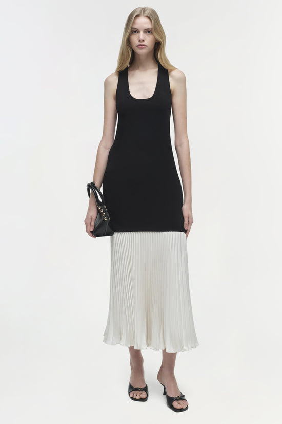 Zaden Knit Combo Midi Dress