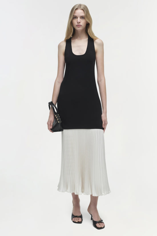 Zaden Knit Combo Midi Dress