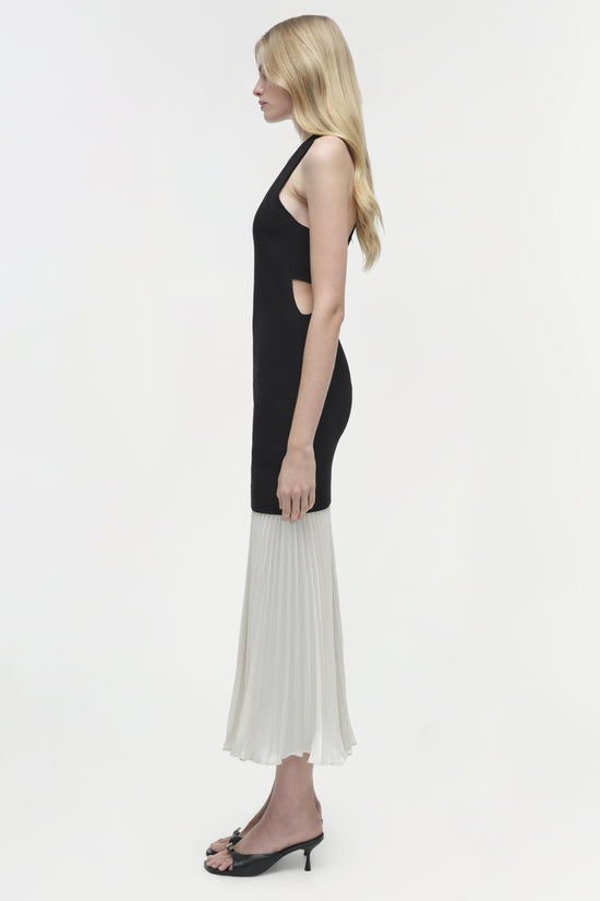 Zaden Knit Combo Midi Dress