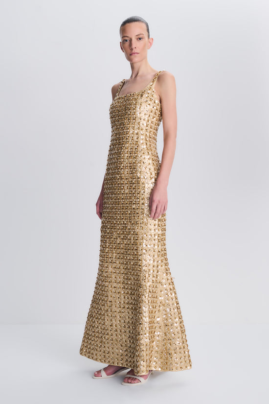 Briella Embellished Satin Gown