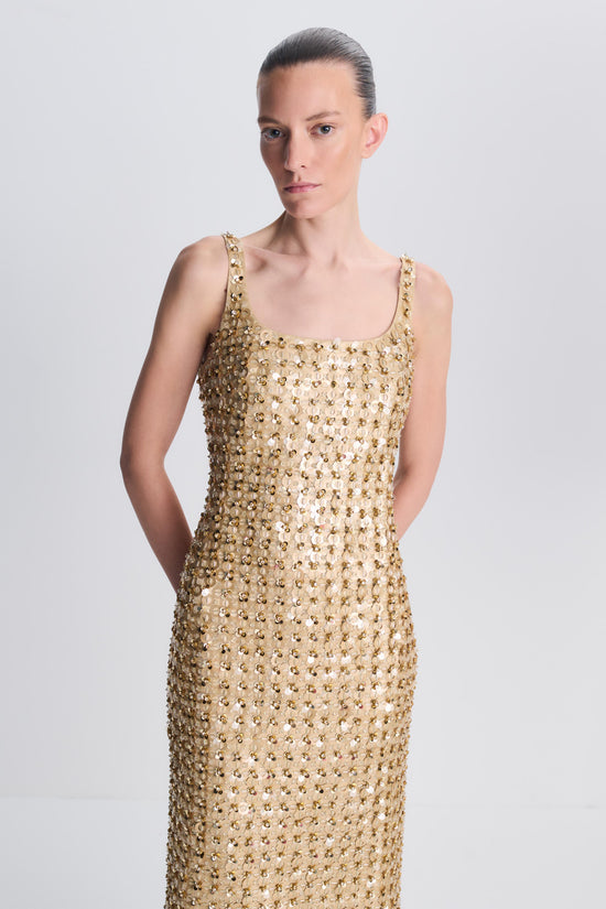 Briella Embellished Satin Gown