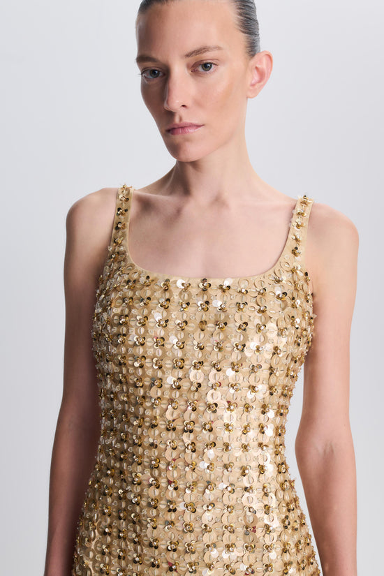 Briella Embellished Satin Gown