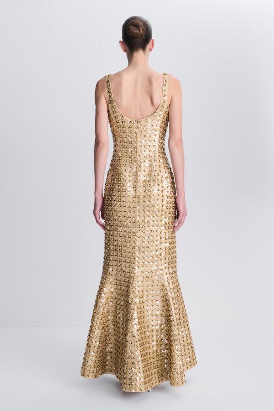 Briella Embellished Satin Gown