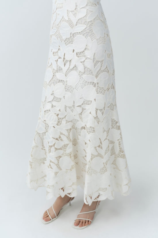 Valletta Strapless Embroidered Dress
