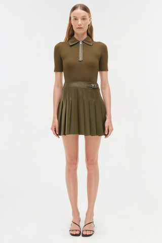 Linnie Knit Combo Midi Dress
