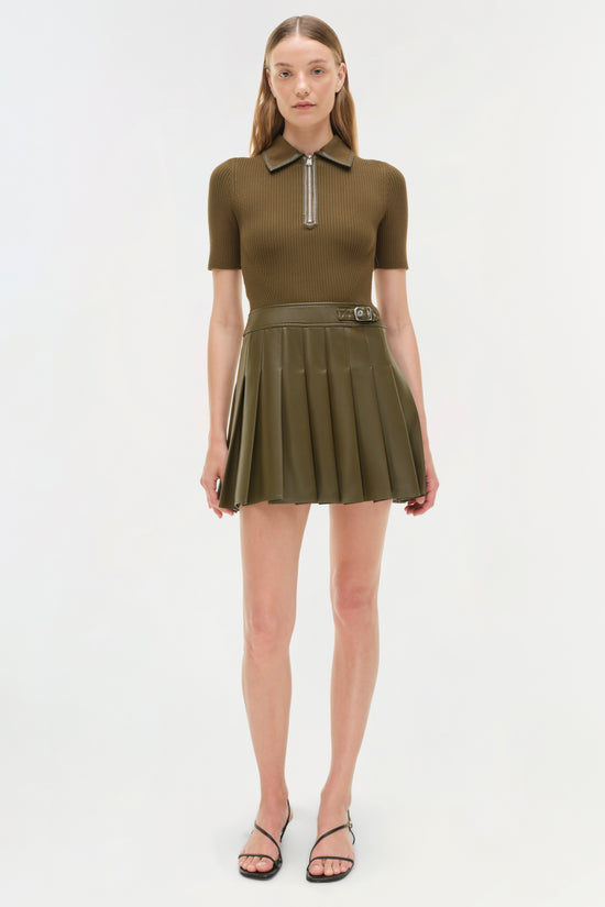 Juliette Leather Mini Dress SIMKHAI Juliette Leather Mini Dress SIMKHAI