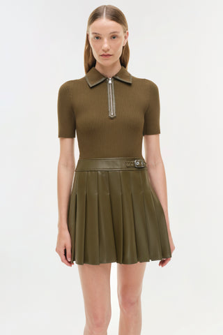 Linnie Knit Combo Midi Dress