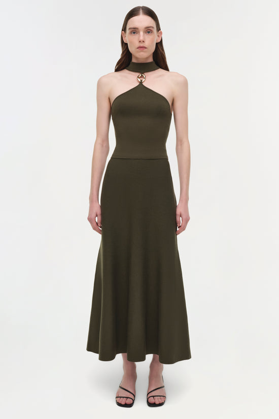 Layne Wool Midi Skirt