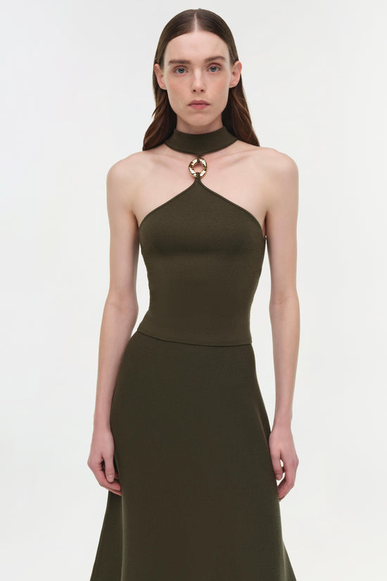 Renlen Wool Halter Top