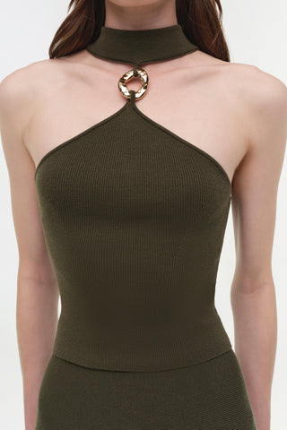 Renlen Wool Halter Top