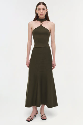 Layne Wool Midi Skirt