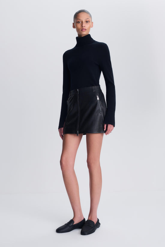 Elina Leather Mini Skirt
