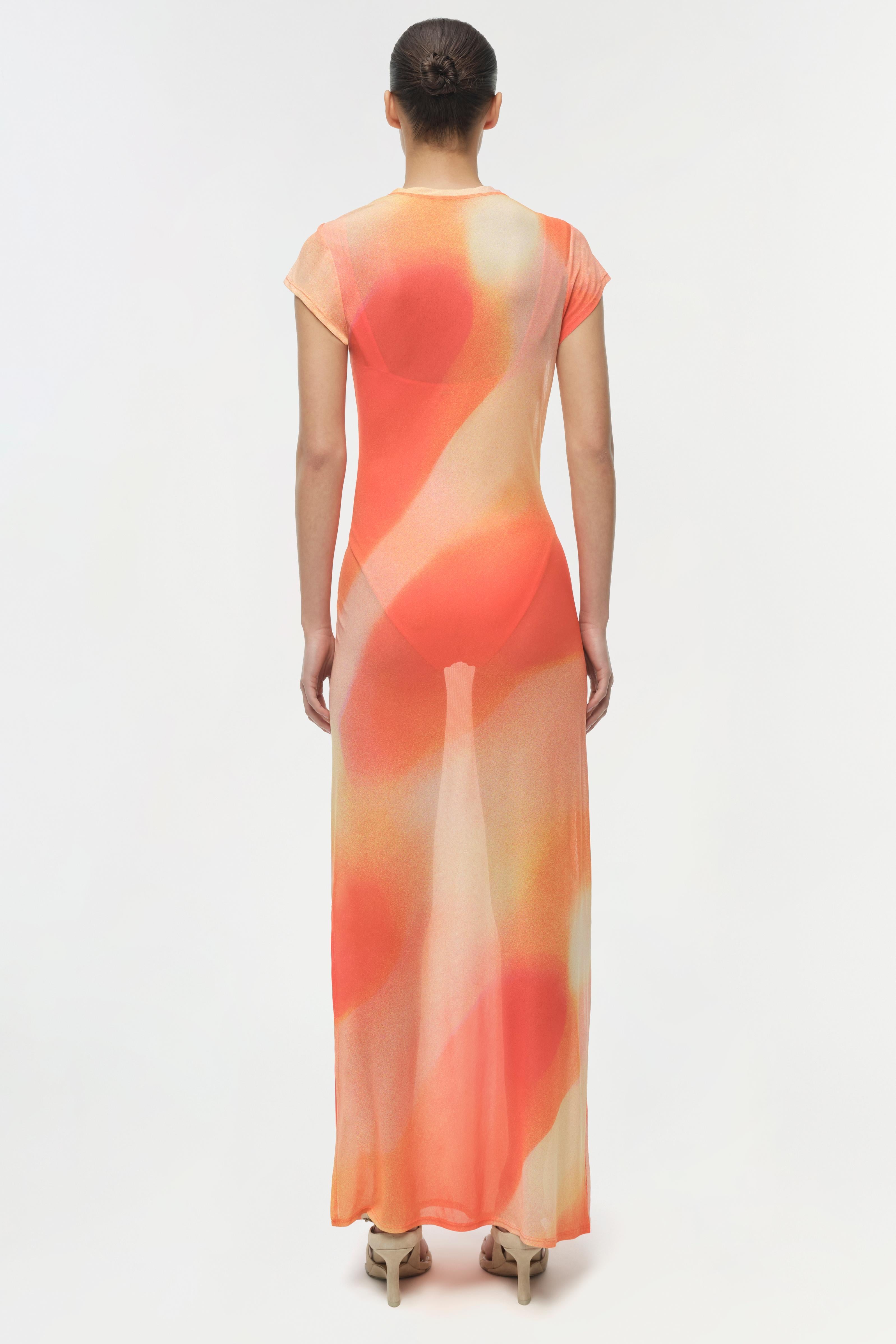 orange mesh dress Ruched Strapless Midi this dress ensures a confident fit Lulus | Orange Floral Mesh