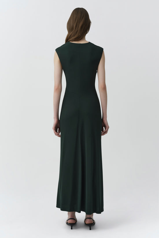 Acacia Draped Jersey Midi Dress