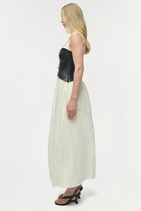 Cortland Belted Bustier Midi Dress