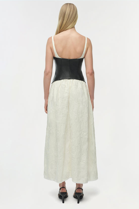 Cortland Belted Bustier Midi Dress