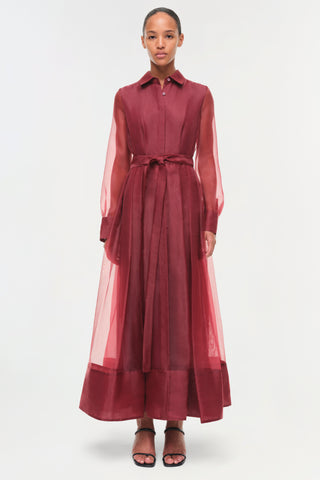 Montgomery Organza Belted Dress
