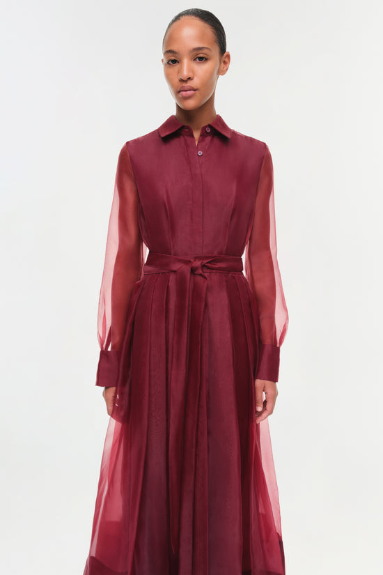 Montgomery Organza Belted Dress