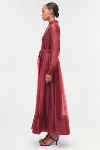 Montgomery Organza Belted Dress