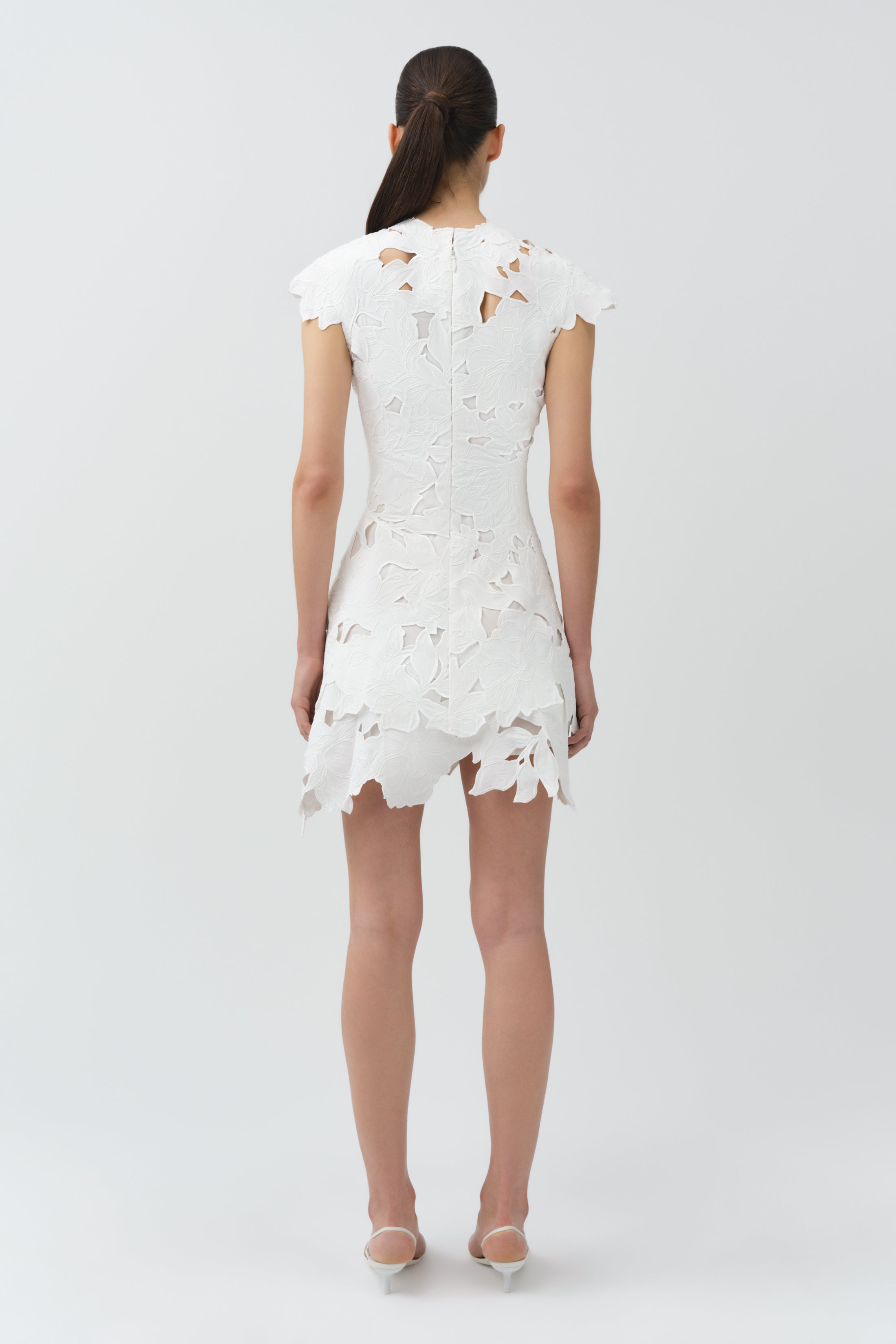 holloway mini dress Holloway embroidered lace minidress in white - Simkhai