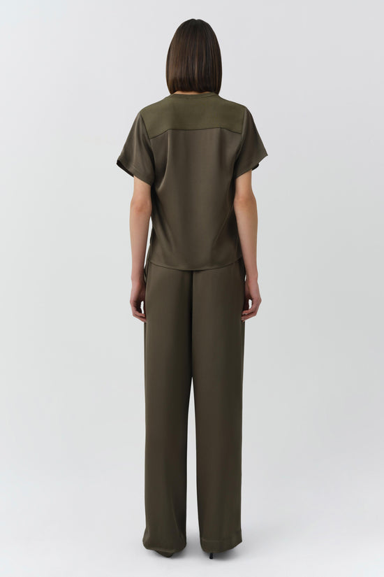 Addy Satin Combo Tee