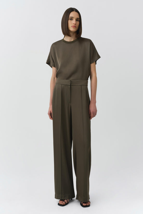 Kyra Wide Leg Satin Pant