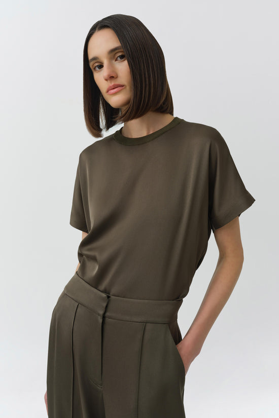 Addy Satin Combo Tee
