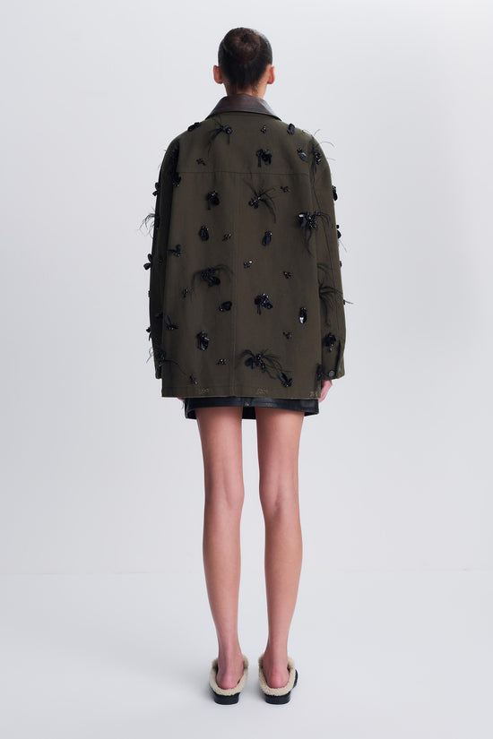 Larz Embellished Denim Jacket