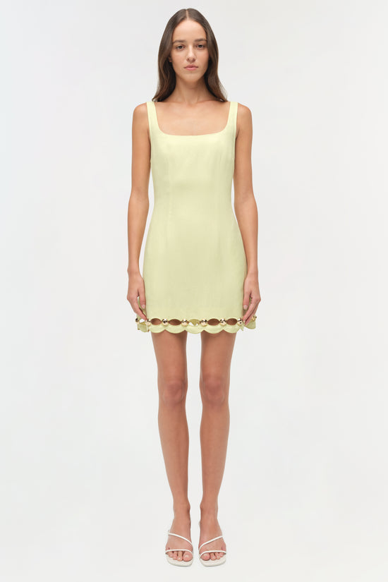 Lindley Studded Linen Midi Dress