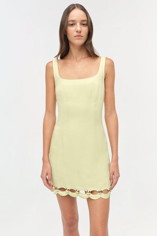 Lindley Studded Linen Midi Dress