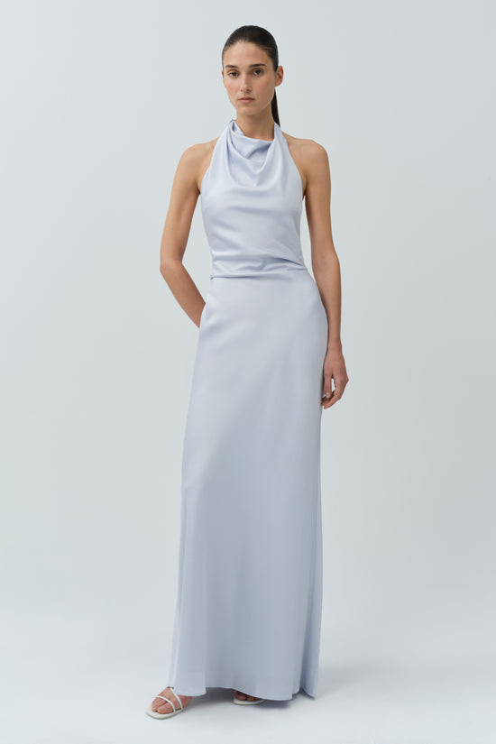 Reannon Draped Satin Gown