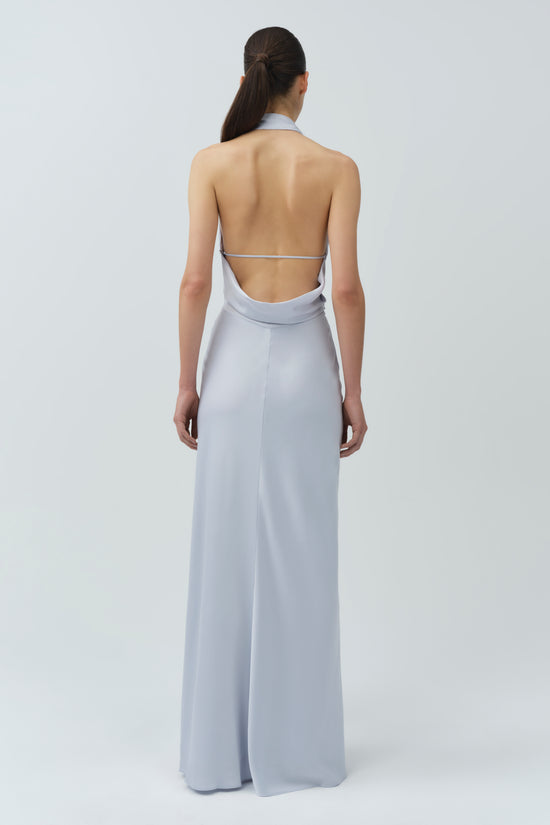 Reannon Draped Satin Gown