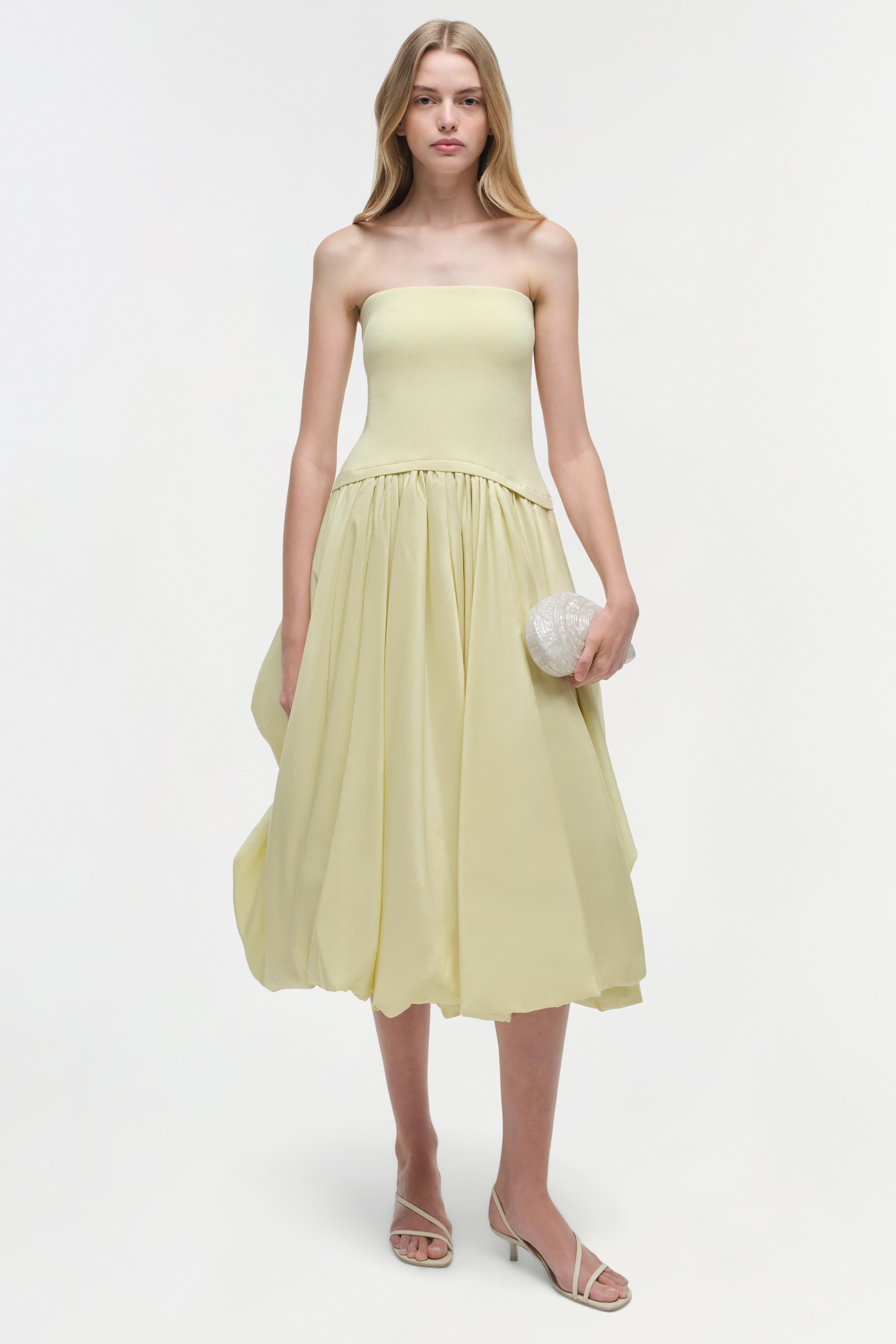 jonathan simkhai Adalys Strapless Jersey Dress Tangerine Discount | Clothing jonathan simkhai Adalys Strapless Jersey Dress Tangerine Discount | Clothing