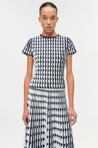 Kendra Scalloped Knit Top