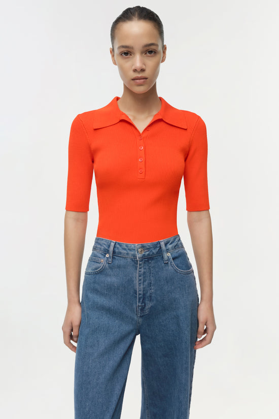 Secily Knit Polo