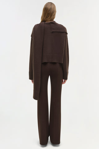 Elson Wool Cashmere Scarf Sweater
