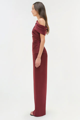 Phoebe Draped Satin Top