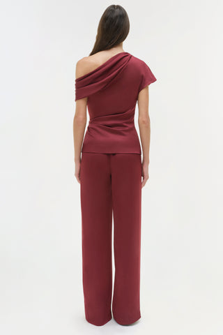 Phoebe Draped Satin Top