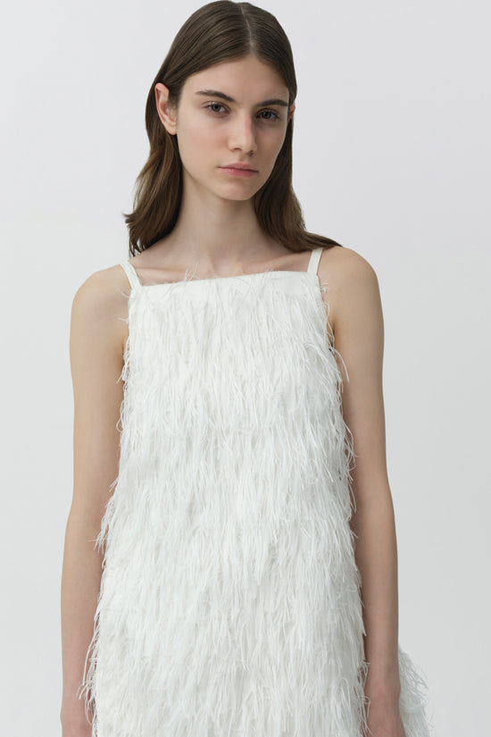 Kalla Fringe Jacquard Mini Dress