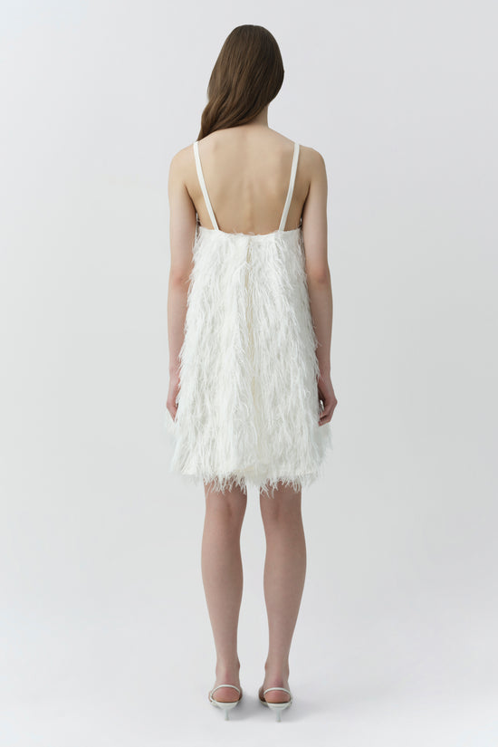Kalla Fringe Jacquard Mini Dress